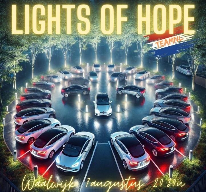 Lights of Hope lichtshow 7 augustus in Waalwijk