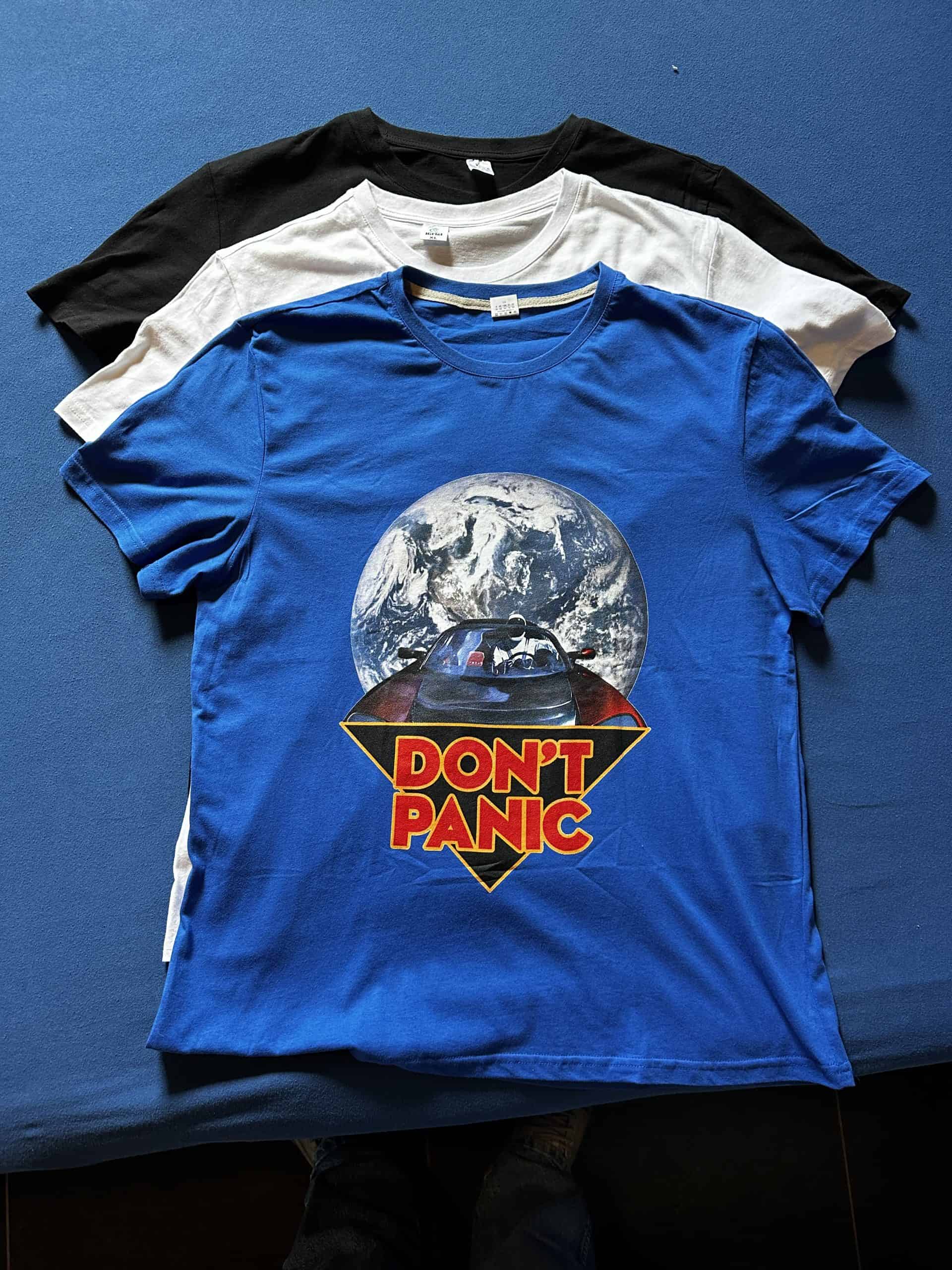 SpaceX T-Shirt Don't Panic